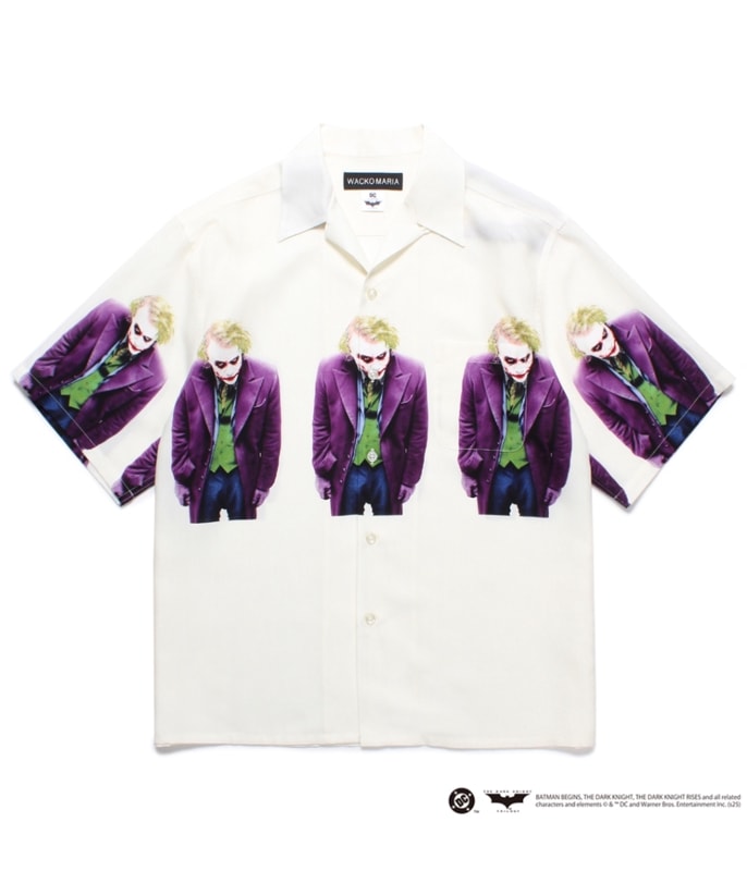 THE DARK KNIGHT TRILOGY / HAWAIIAN SHIRT (TYPE-4)【WHITE】