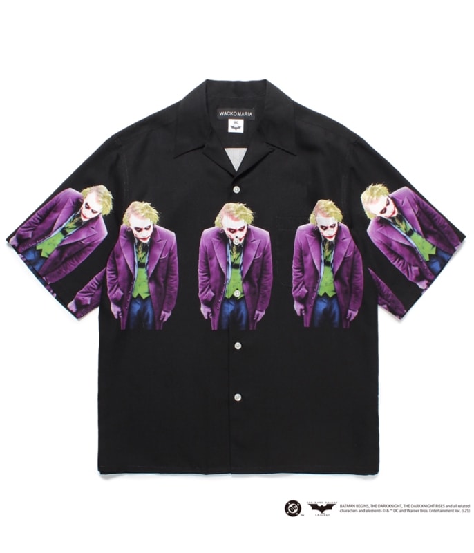 THE DARK KNIGHT TRILOGY / HAWAIIAN SHIRT (TYPE-4)【BLACK】