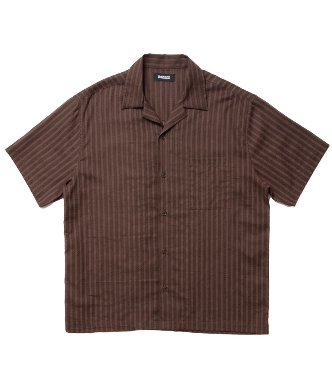 R9 STRIPE S/S SHIRT【BROWN】