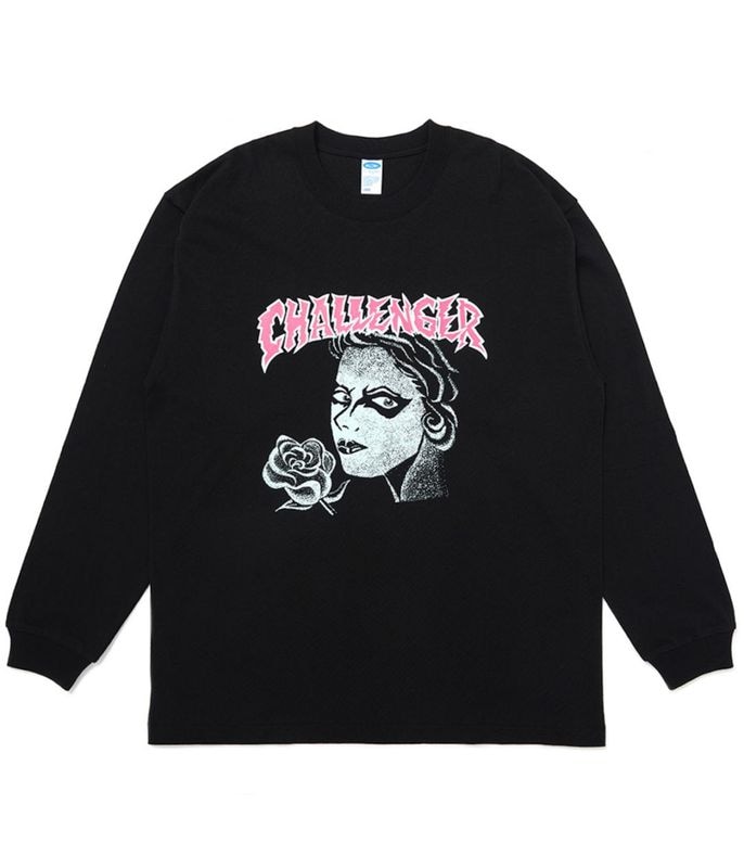 L/S PUNK GIRL TEE【BLACK】