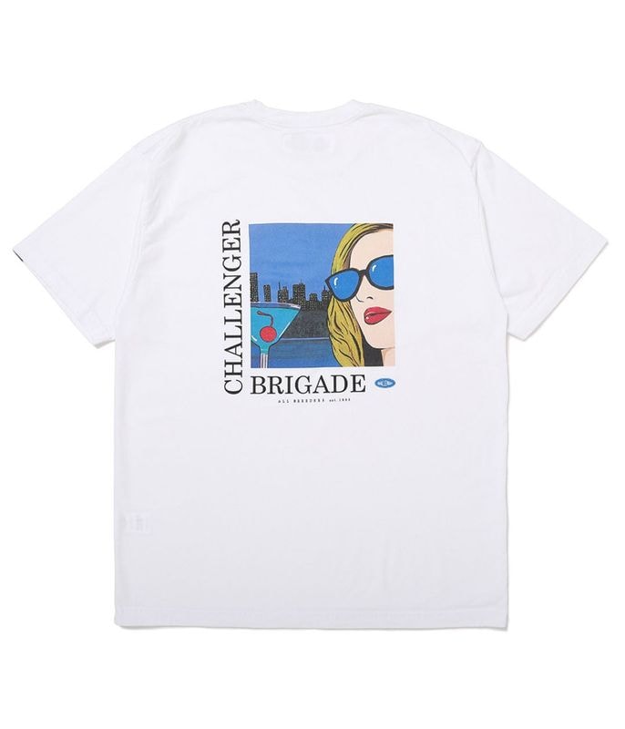 COCKTAIL POCKET TEE【WHITE】