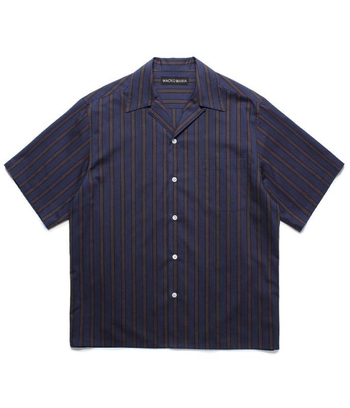 STRIPED OPEN COLLAR SHIRT (TYPE-2)【NANY】