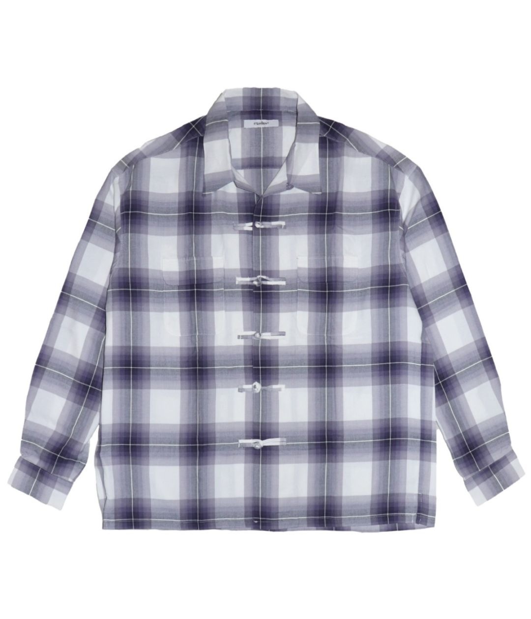 OMBRE CHECK ORIENTAL SHIRT【PURPLE】