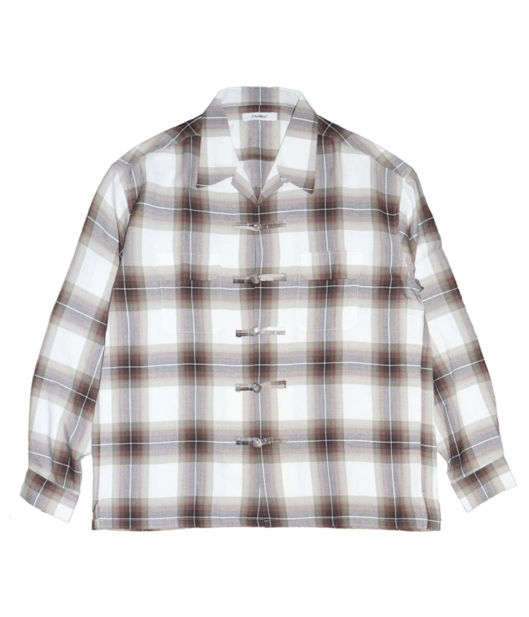 OMBRE CHECK ORIENTAL SHIRT【BROWN】｜EXODUS｜MELTING POT