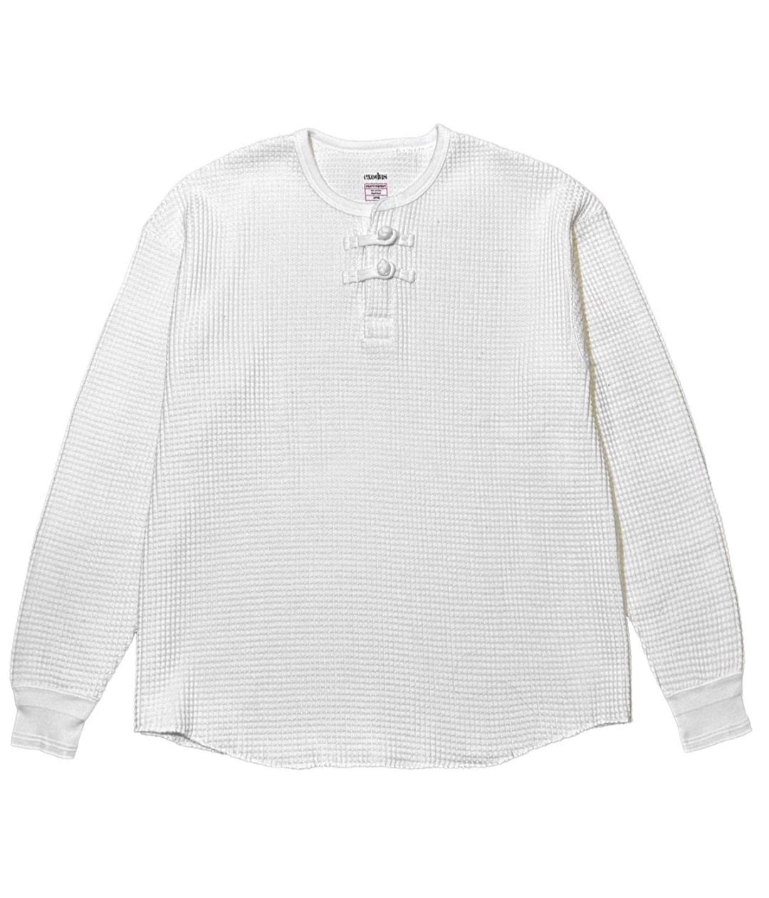 ORIENTAL HENRY NECK SHIRT【WHITE】｜EXODUS｜MELTING POT（正規取扱