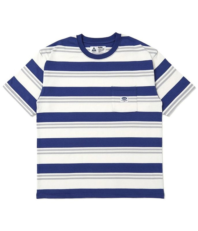S/S BORDER TEE【BLUE-WHITE】