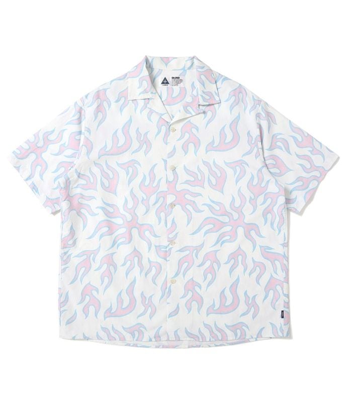 S/S FIRE SHIRT【LT PINK-WHITE】