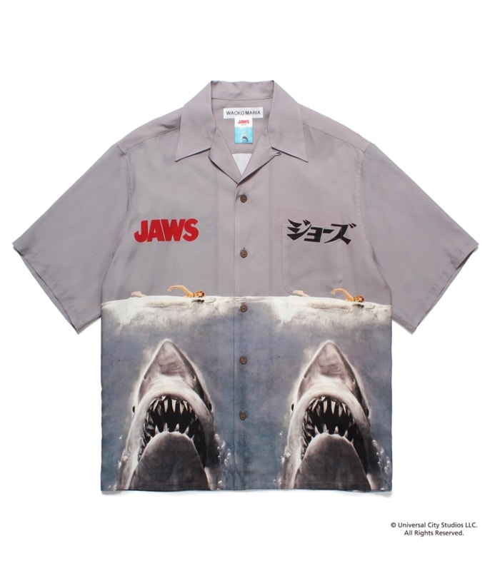 JAWS / HAWAIIAN SHIRT【GRAY】
