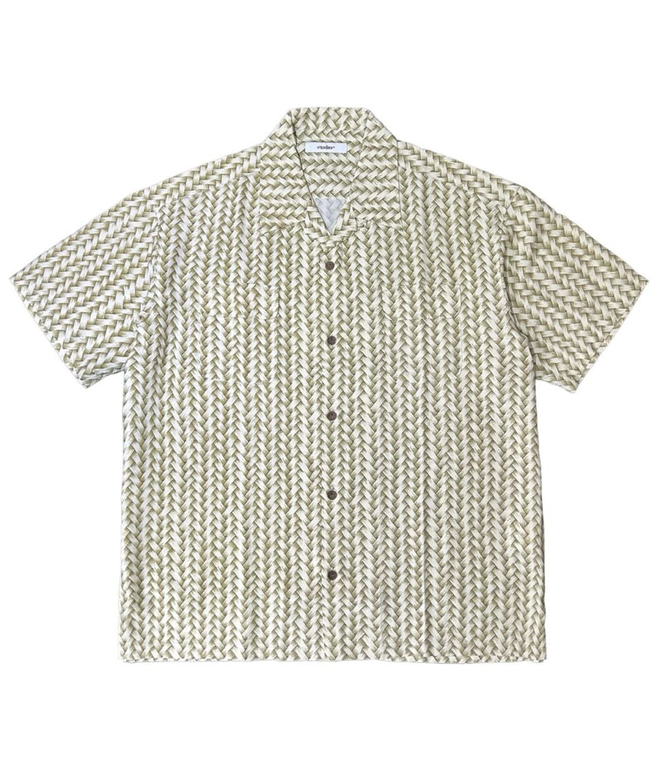 AJIRO BAMBOO HAWAIIAN SHIRT【KHAKI】