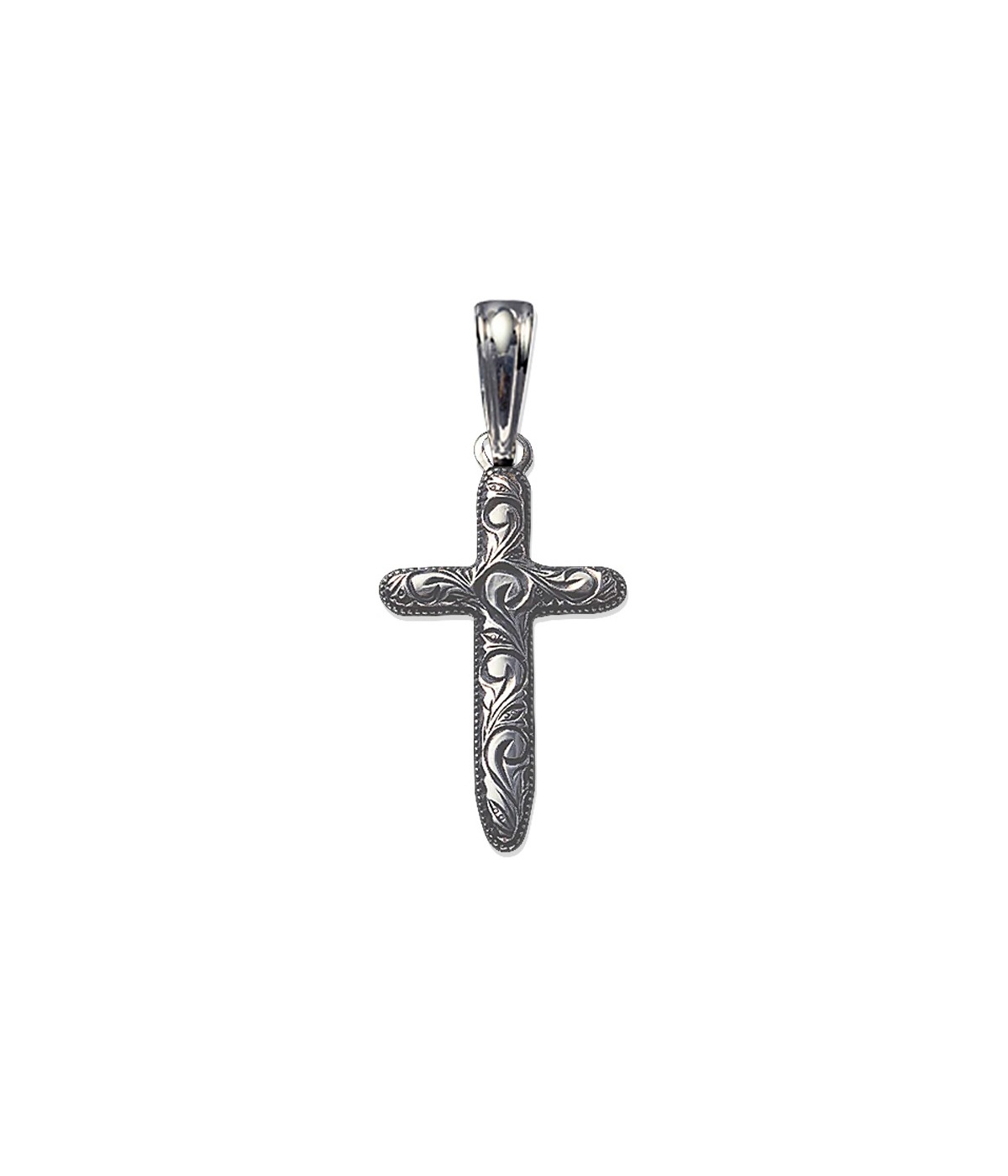 Engraved Cross Pendant【SILVER950】