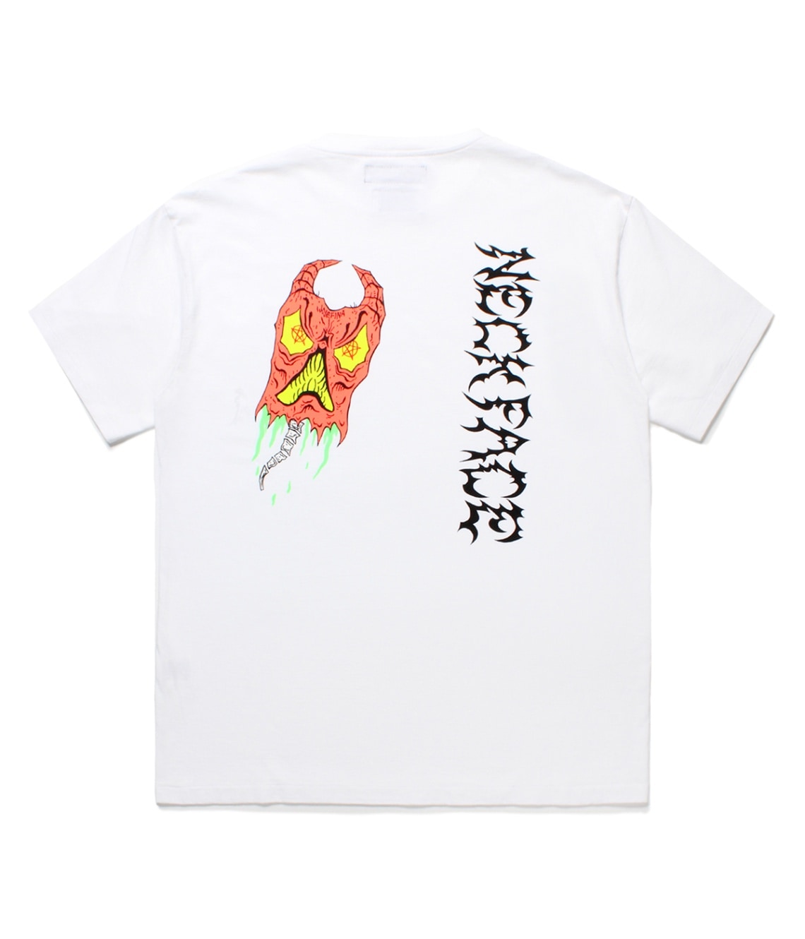 完売前に■WACKO MARIA■NECK FACE WASHED HEAVY WEIGHT T-SHIRT NECK FACE / WASHED HEAVY WEIGHT T-SHIRT (TYPE-2)【WHITE