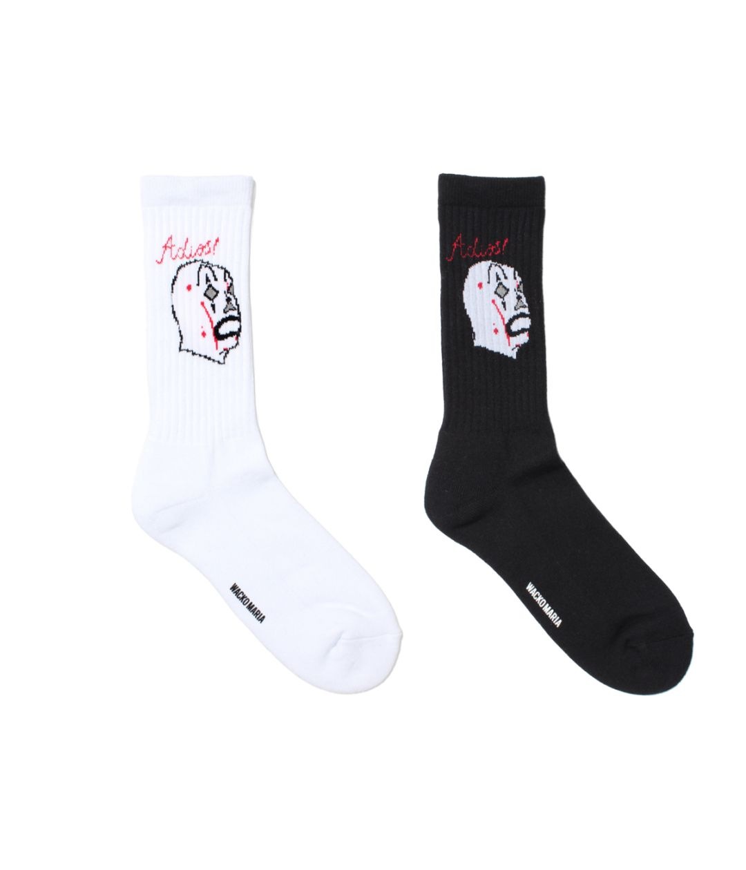 MASK JACQUARD SOCKS【2 Colors Available】