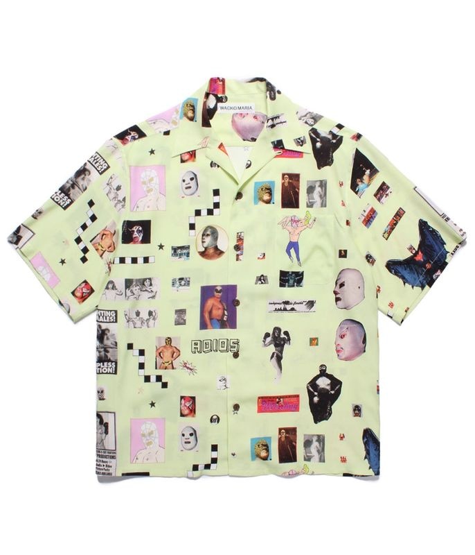 HAWAIIAN SHIRT (TYPE-9)【LIME】