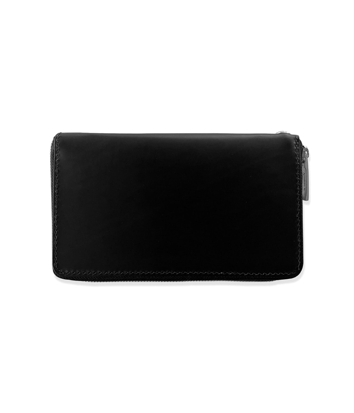 Round Zip Long Wallet  (Smooth Leather)【BLACK】