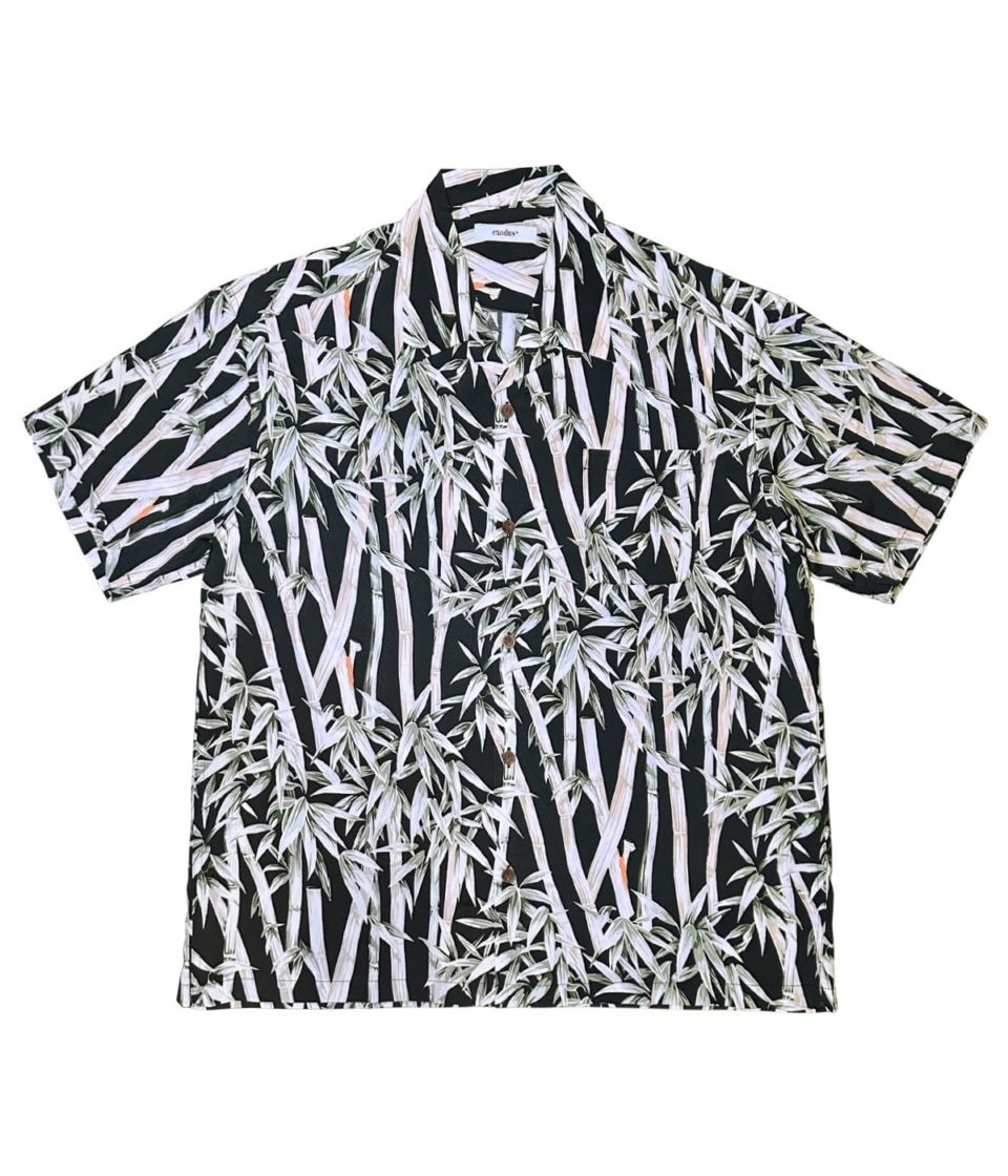 BIG BAMBOO HAWAIIAN SHIRT【BLACK】