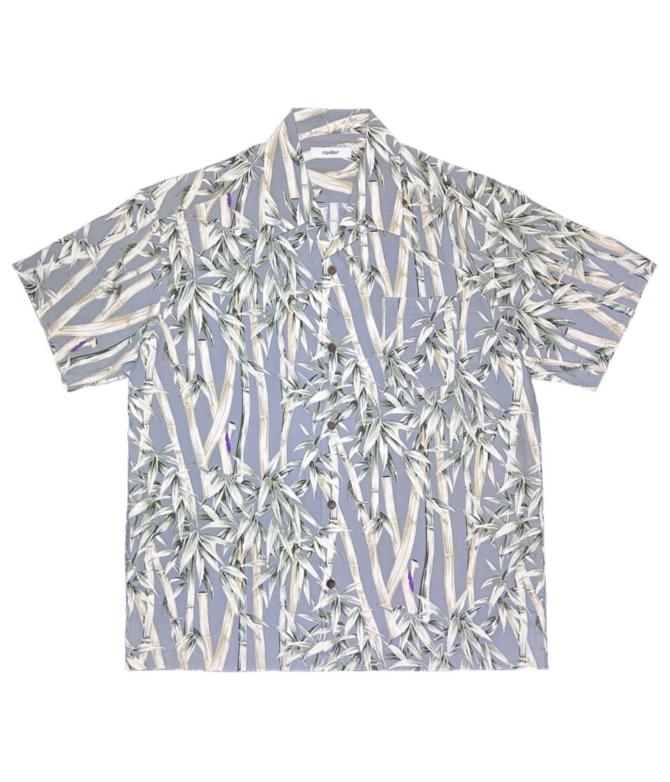 BIG BAMBOO HAWAIIAN SHIRT【GRAY】