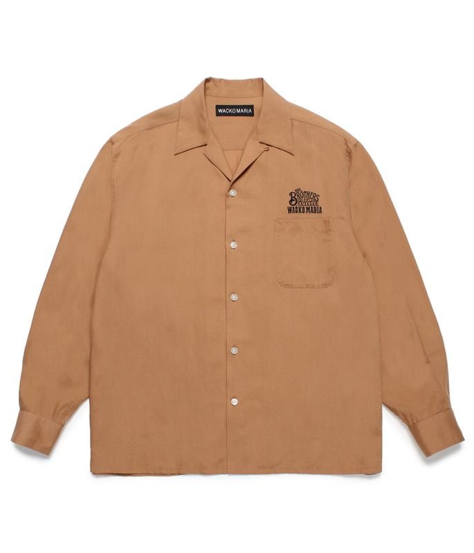 MR.BROTHERS CUT CLUB / 50'S SHIRT【BROWN】