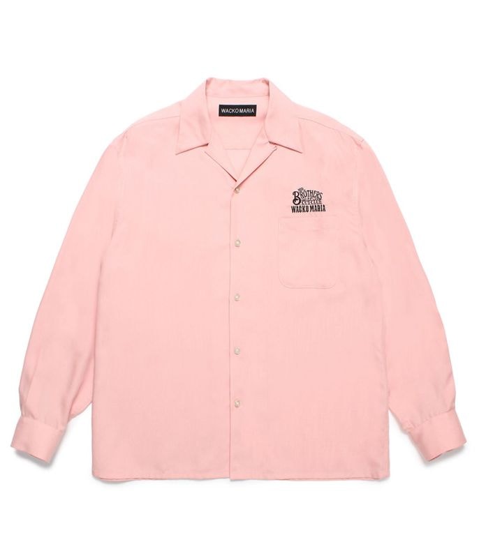 MR.BROTHERS CUT CLUB / 50'S SHIRT【PINK】