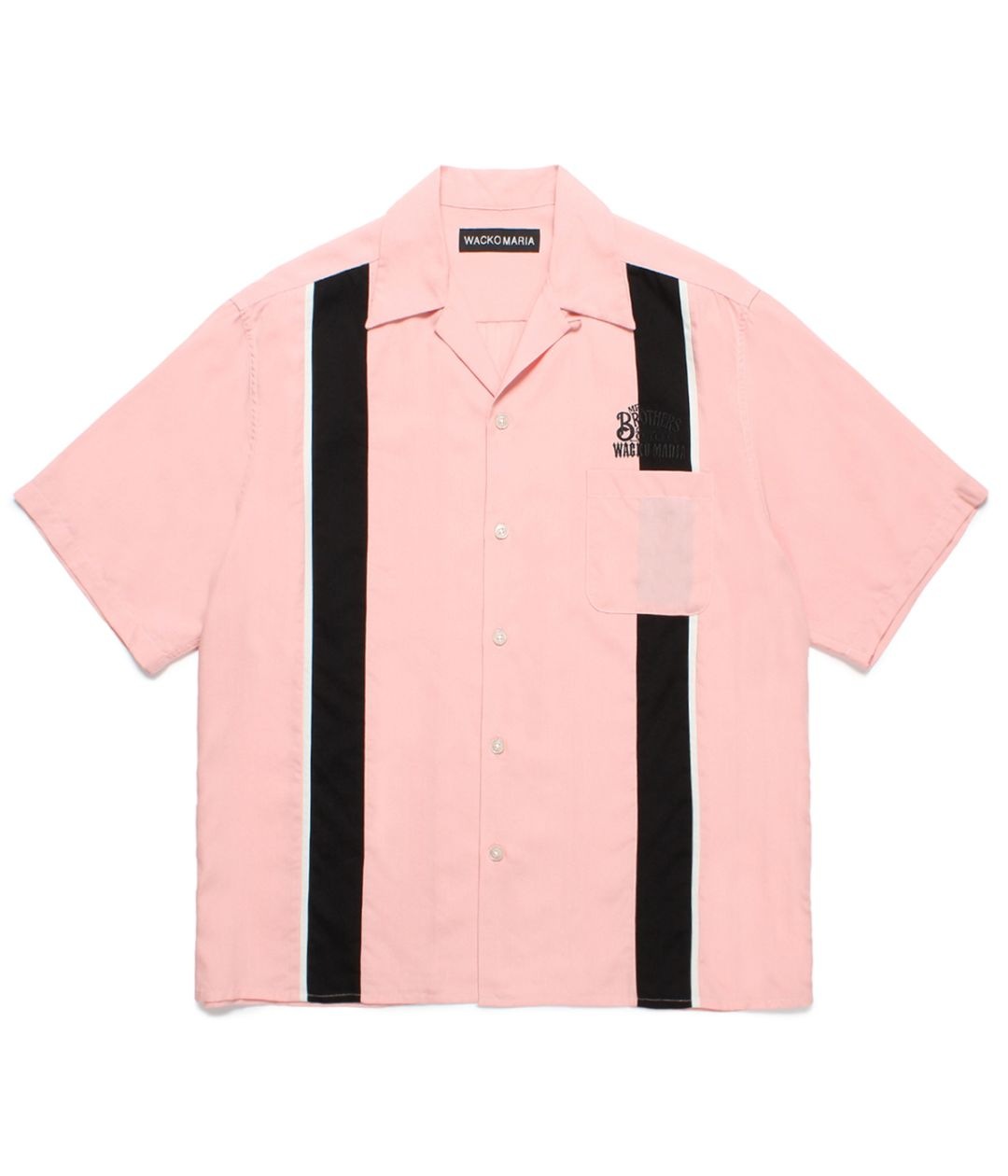 Tシャツ MR.BROTHERS CUT CLUB WACKO MARIA L MR BROTHERS CUT CLUB / SWITCHING 50'S SHIRT【PINK】｜WACKO