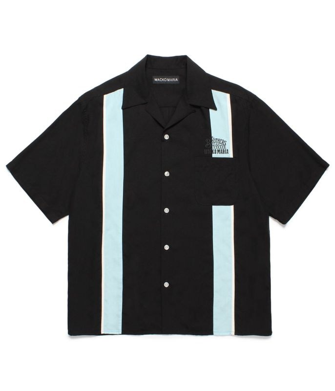 MR BROTHERS CUT CLUB / SWITCHING 50'S SHIRT【BLACK】