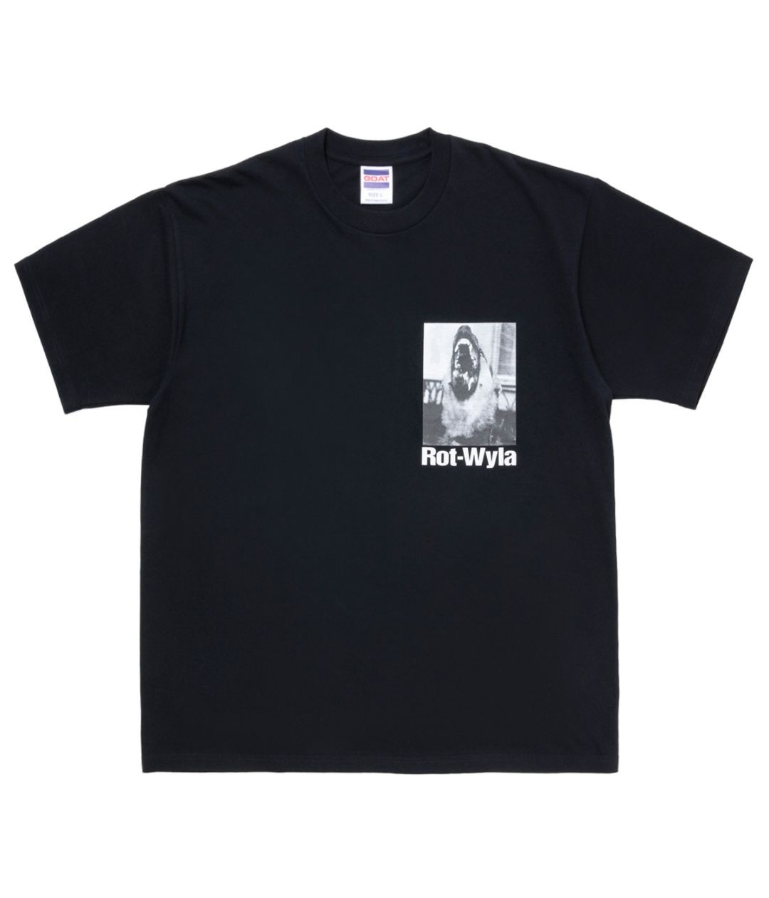 DOG PHOTO TEE【BLACK】