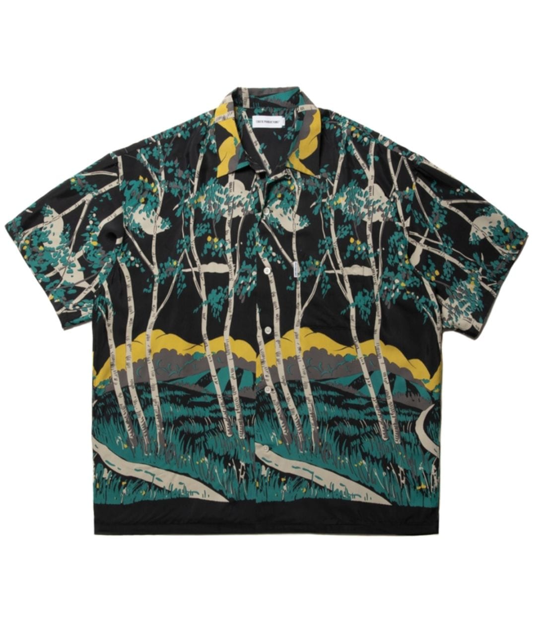 トップス COOTIE Rayon Open Collar S/S Shirt Rayon Open Collar S/S Shirts【BLACK】|COOTIE PRODUCTIONS