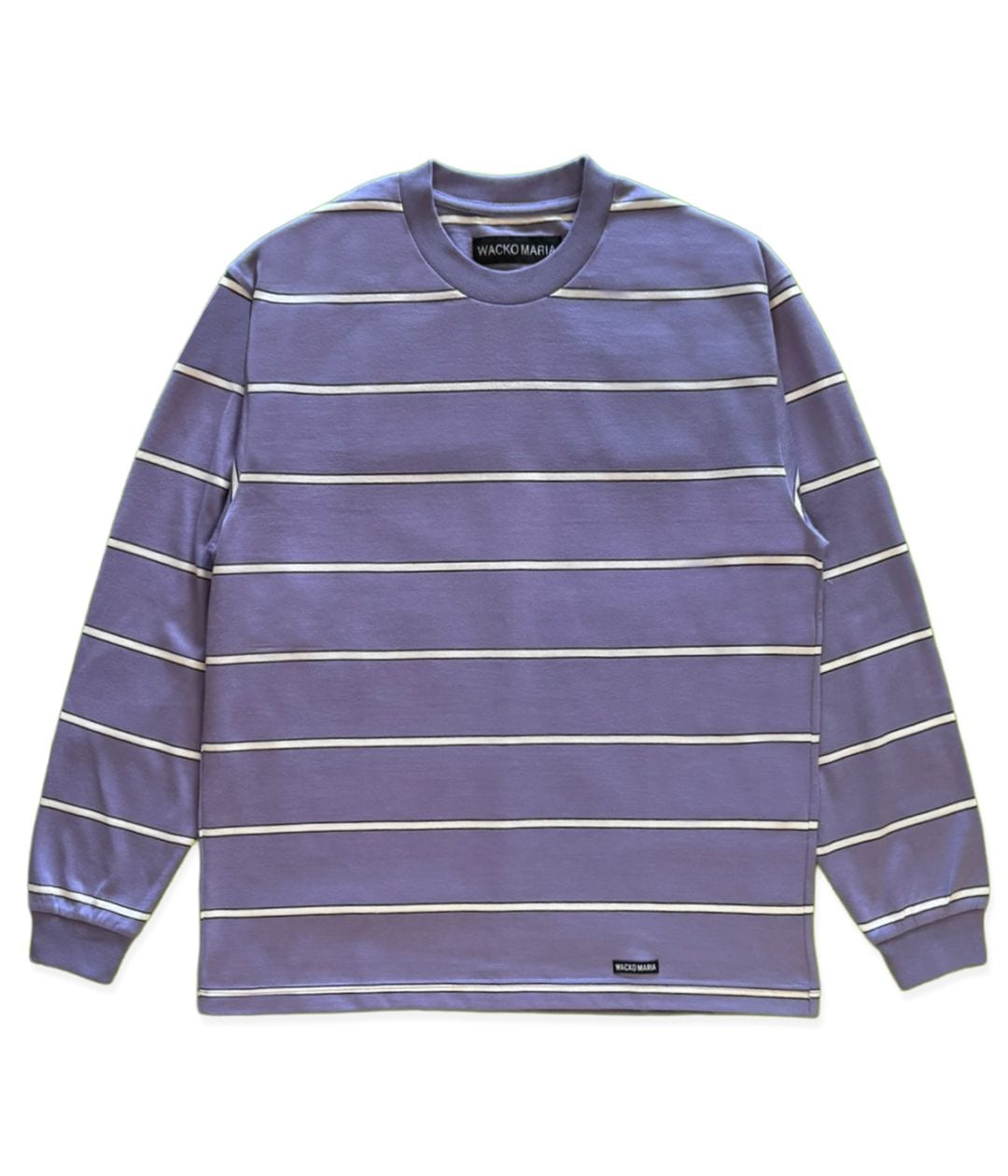 STRIPED LONG SLEEVE T-SHIRT (TYPE-1)【PURPLE】｜WACKO MARIA