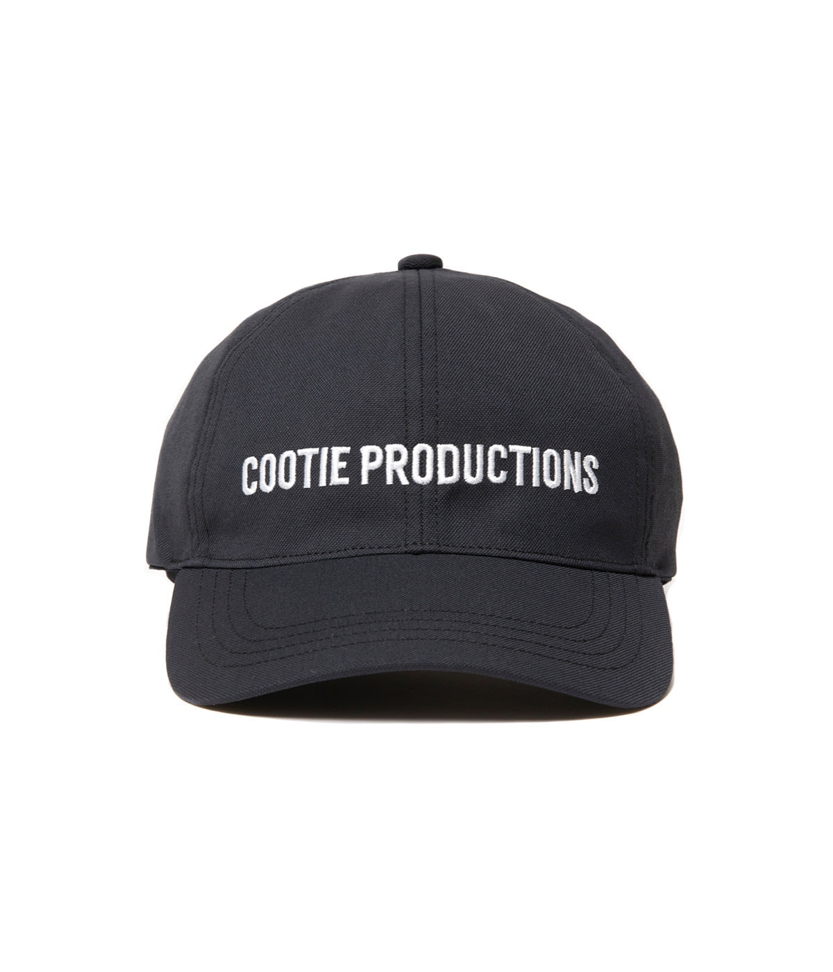 COOTIE　Dry Tech Ox 6 Panel Cap　黒×白 Pigment Coating Twill 6 Panel Cap【2 Colors Available