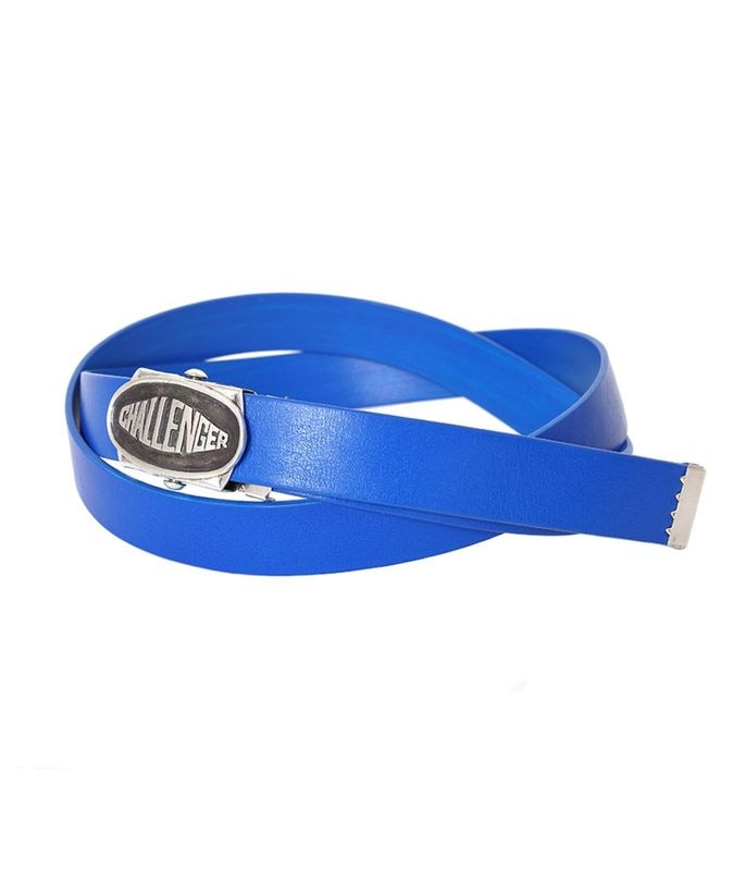 LOGO LEATHER BELT【BLUE】