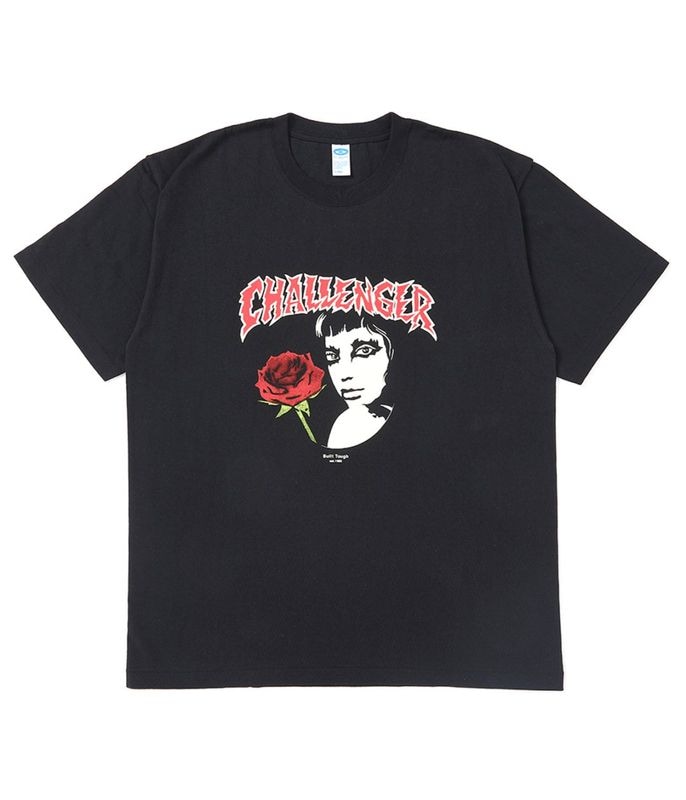 М　CHALLENGER - ROSEGIRL TEE ROSEGIRL TEE【BLACK】｜CHALLENGER｜MELTING POT（正規取扱店