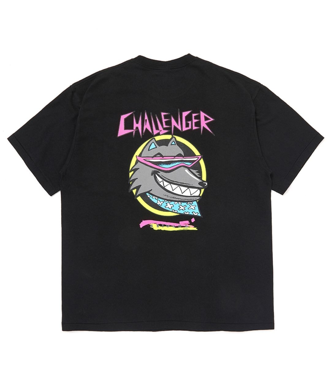 NEON WOLF TEE【BLACK】