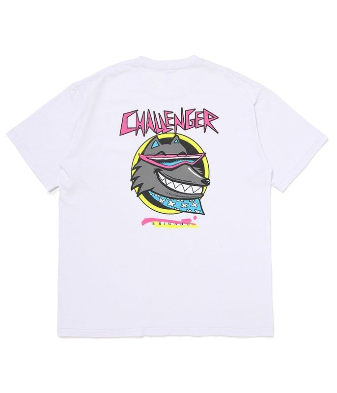 NEON WOLF TEE【WHITE】