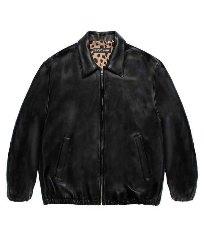 WACKOMARIA 50'sJACKETベロアレオパードジャケット M すぐ届く】WACKOMARIA レオパードスイッチング 50'sジャケット