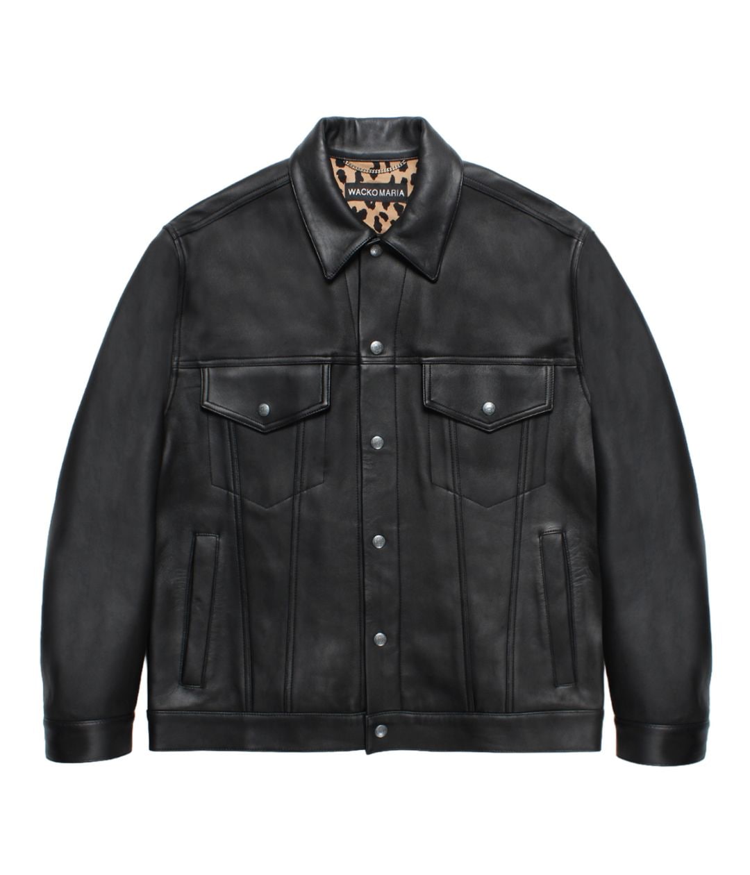 LEATHER TRUCKER JACKET (TYPE-2)【BLACK】