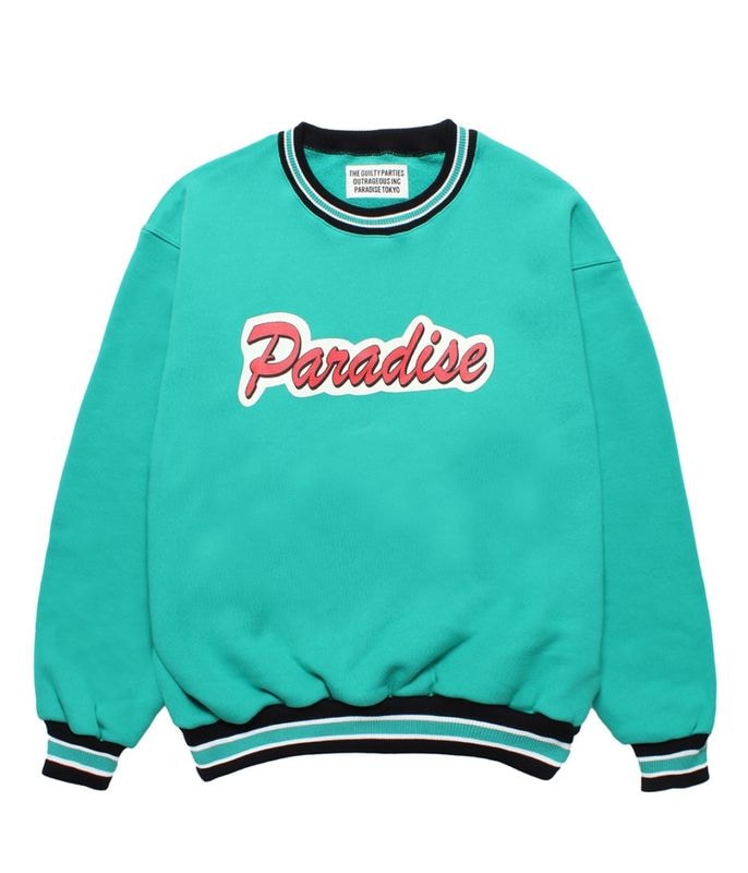 MIDDLE WEIGHT SWEAT SHIRT (TYPE-2)【MINT】