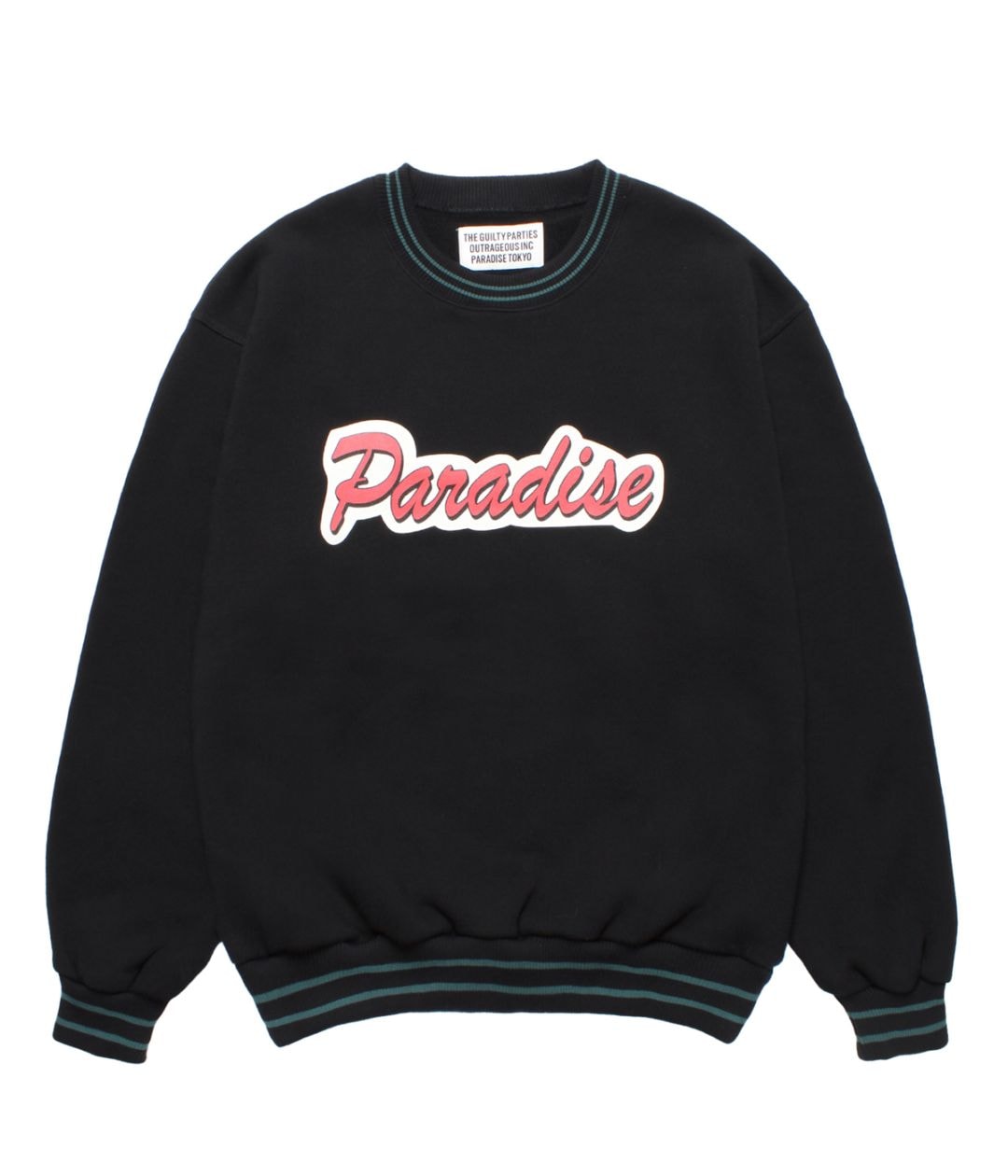 MIDDLE WEIGHT SWEAT SHIRT (TYPE-2)【BLACK】｜WACKO MARIA｜MELTING