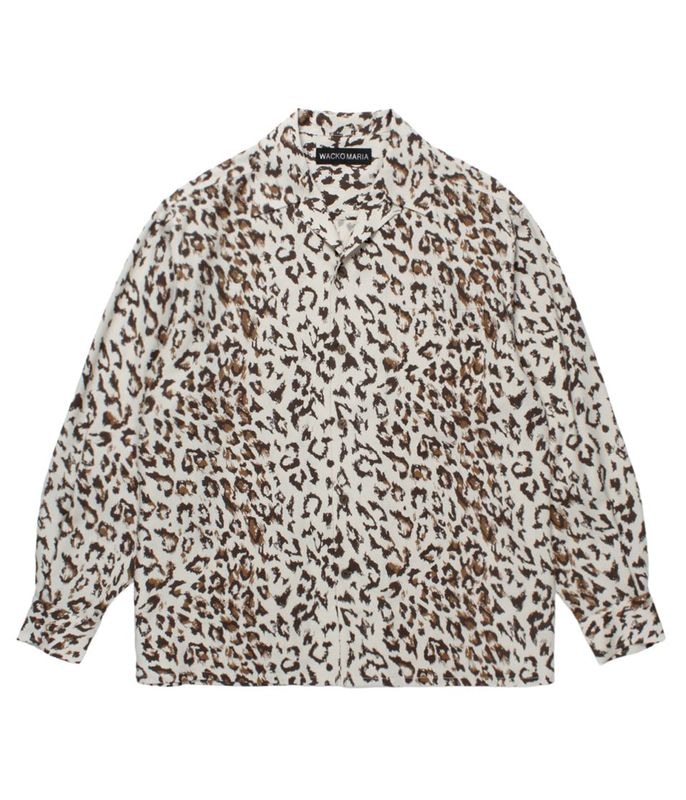 LEOPARD HAWAIIAN SHIRT (TYPE-3)【IVORY】