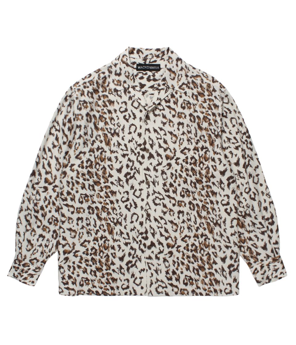 WACKO MARIA レオパード柄 25AW WACKO MARIA/LEOPARD JACQUARD KNIT SWEATER（GRAY