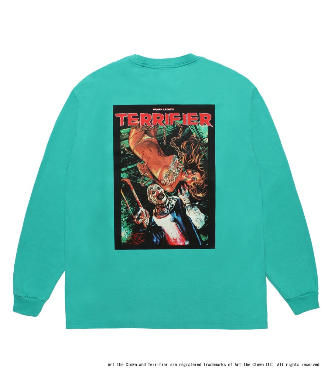 WACKO MARA　TERRIFIER LONG SLEEVE T-SHIRT TERRIFIER / WASHED HEAVY WEIGHT LONG SLEEVE T-SHIRT【MINT
