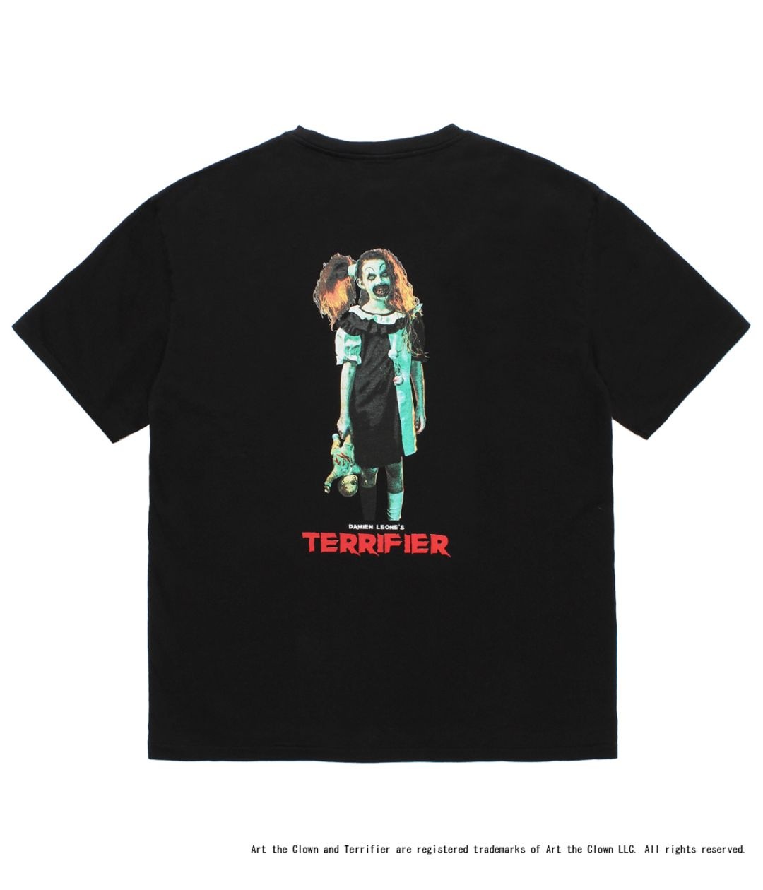 TERRIFIER / WASHED HEAVY WEIGHT T-SHIRT (TYPE-4)【BLACK