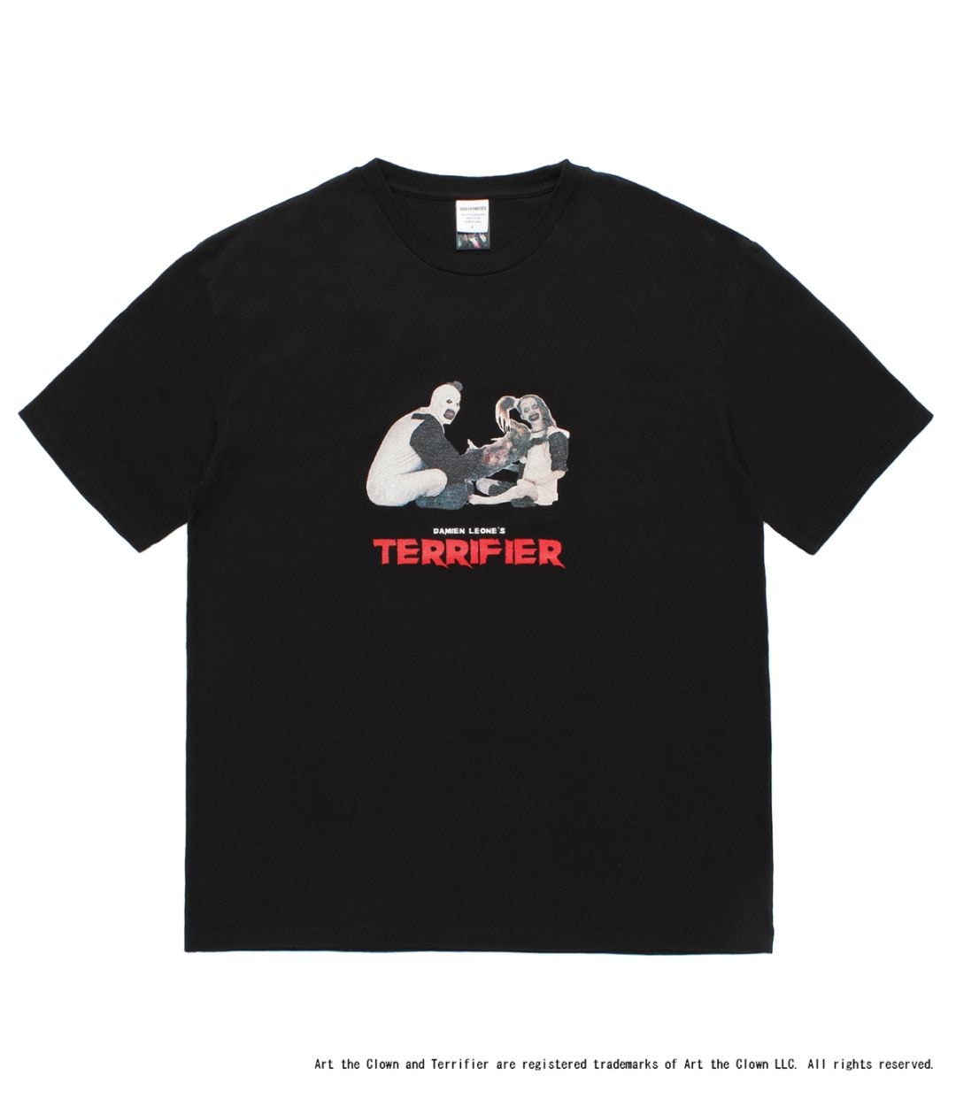 TERRIFIER / WASHED HEAVY WEIGHT T-SHIRT (TYPE-3)【BLACK