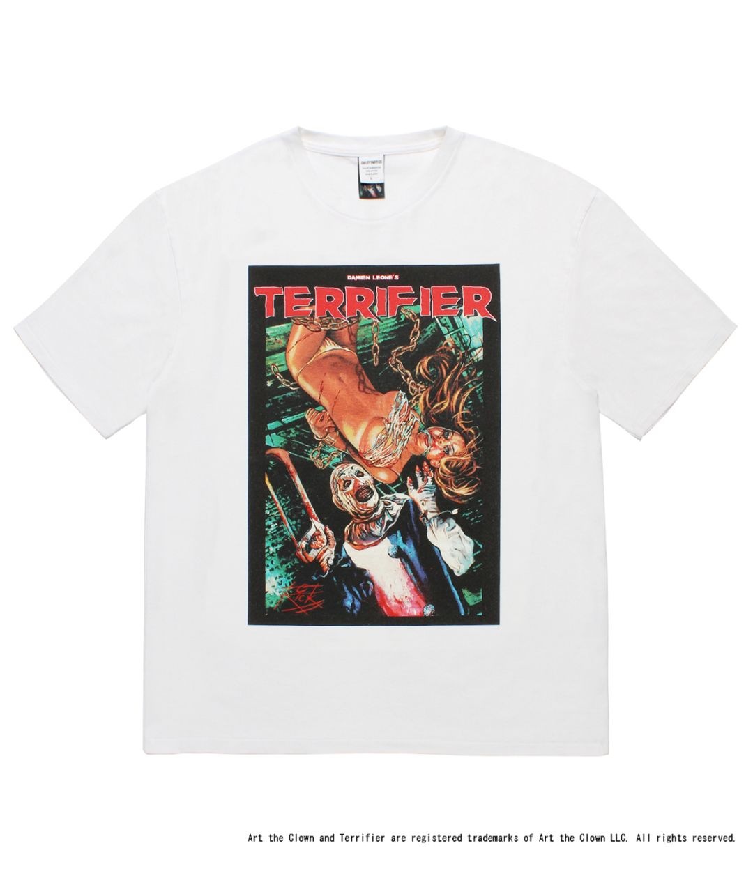 新品✨ワコマリア/ テリファー WASHED HEAVY WEIGHT Tシャツ WACKO MARIA/TERRIFIER / WASHED HEAVY WEIGHT T-SHIRT（WHITE
