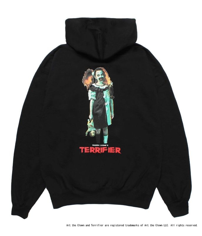 TERRIFIER / HEAVY WEIGHT HOODED SWEAT SHIRT (TYPE-4)【BLACK】