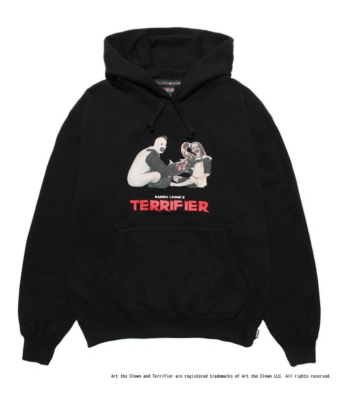 TERRIFIER / HEAVY WEIGHT HOODED SWEAT SHIRT (TYPE-3)【BLACK】