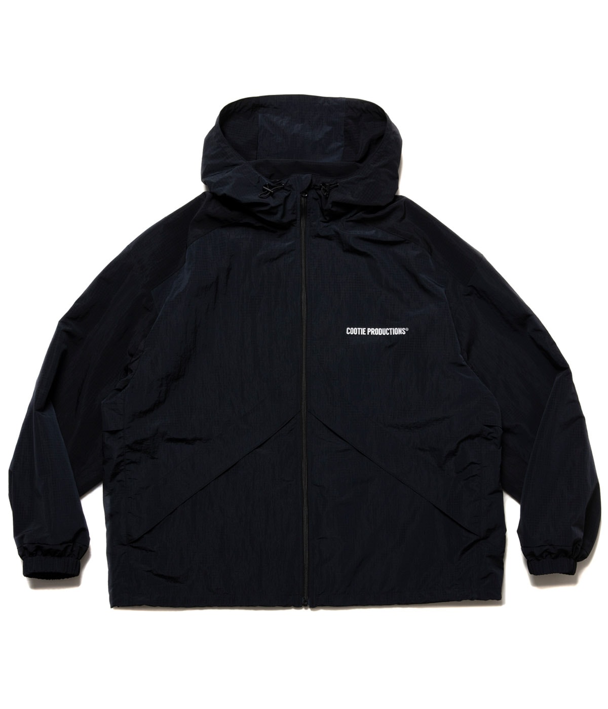 COOTIE PRODUCTIONS NYLON RIPSTOP JKT S 黒 Nylon Ripstop Training Jacket【BLACK】｜COOTIE PRODUCTIONS