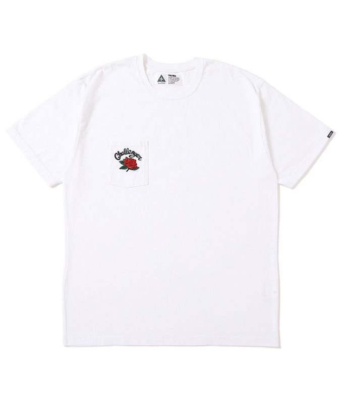 ROSE PKT TEE【WHITE】