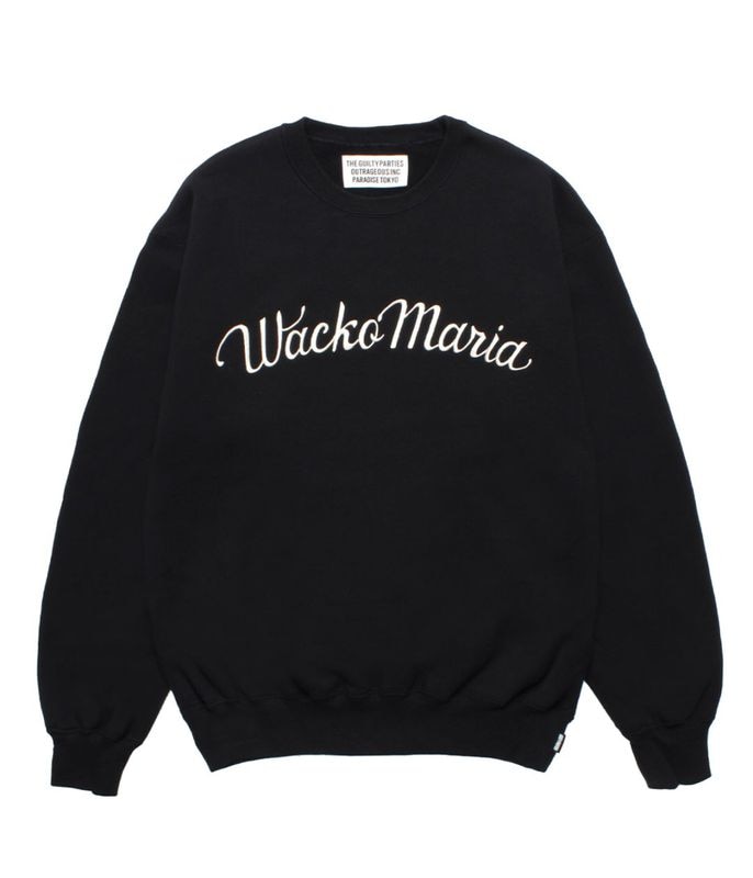 MIDDLE WEIGHT SWEAT SHIRT (TYPE-1)【BLACK】