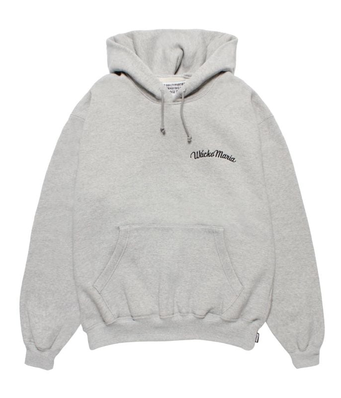 MIDDLE WEIGHT HOODED SWEAT SHIRT (TYPE-2)【GRAY】