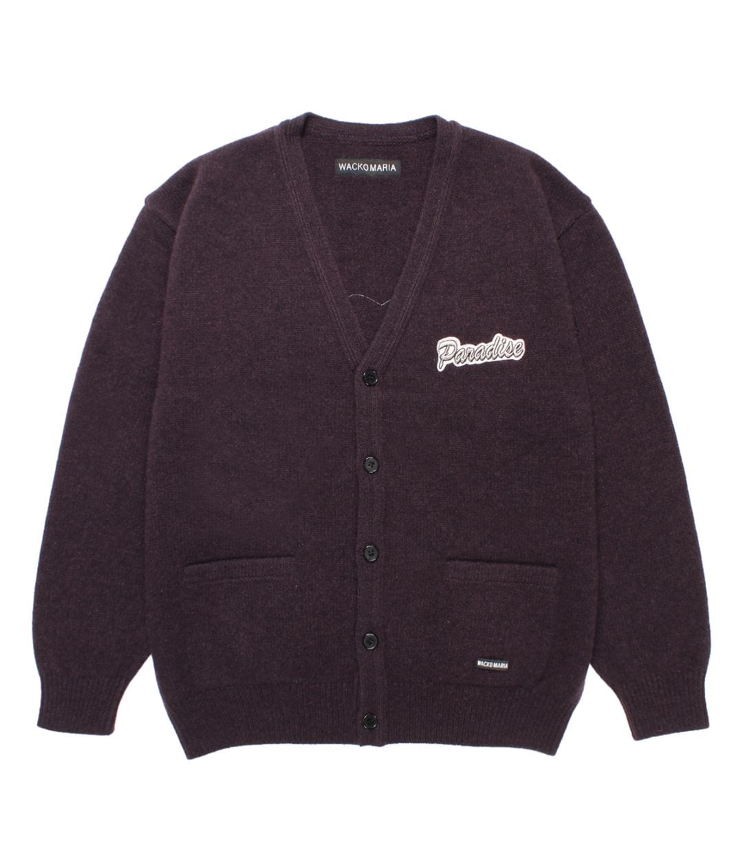CLASSIC KNIT CARDIGAN (TYPE-2)【BURGUNDY】｜WACKO MARIA