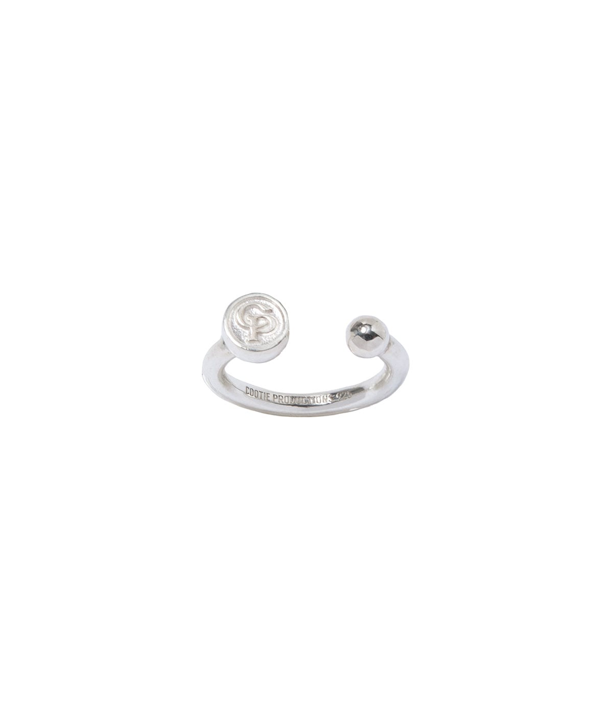 cootie productions ロゴリング COOTIE Stout Signet Ring / ロゴ入り シルバーリング